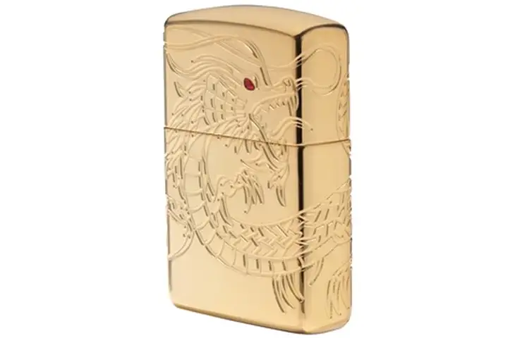 Zippo Armor Style Gold Plated Lighter 29265 w/ Free Shipping